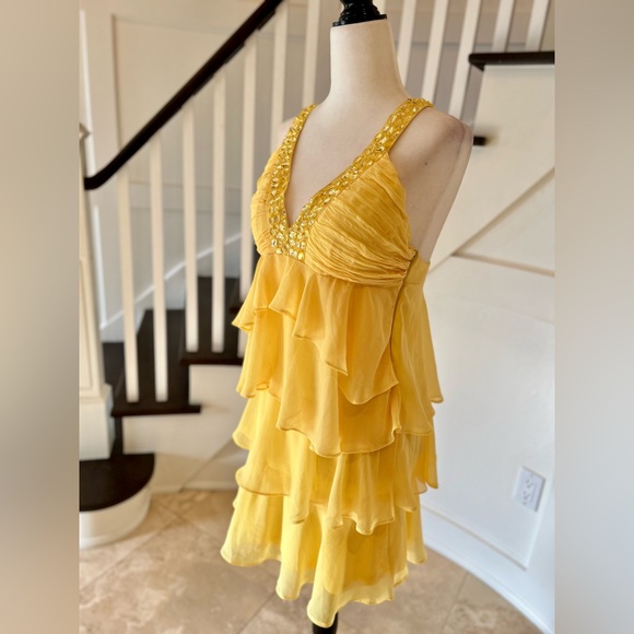 LAST CHANCE! 3/$50 Bright Yellow Ruffle Party Dress - Picture 8 of 10